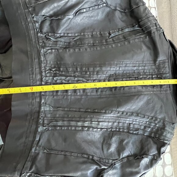 NWT black leather MUUBAA jacket size US10 UK14 EU42 - Picture 12 of 15